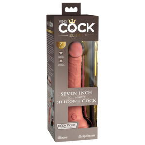 King Cock Elite 7 - realistické dildo s přísavkou (18 cm) - přírodní