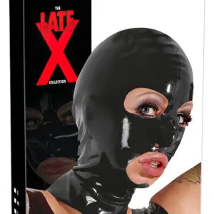 LATEX - černá maska na orální hrátky