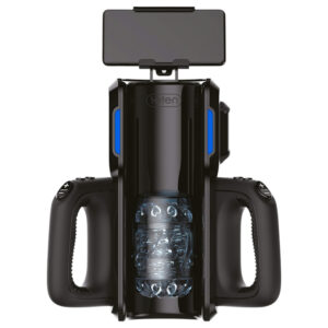 LETEN SM 500 - pohyblivý masturbátor s držákem na telefon (černý)