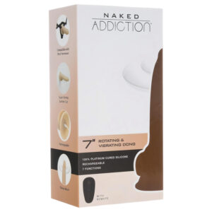 Naked Addiction Rotating 7 - rotační vibrátor (18 cm) - tělový