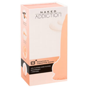 Naked Addiction Rotating 8 - rotační vibrátor (20cm) - přírodní