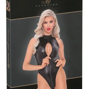 Noir - černé body s hadím vzorem - XL