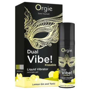 Orgie Dual Vibe - unisex tekutý vibrátor - Gin Tonic (15ml)