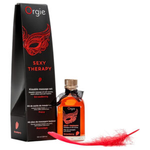Orgie Sexy Therapy - masážní olej sada - jahoda