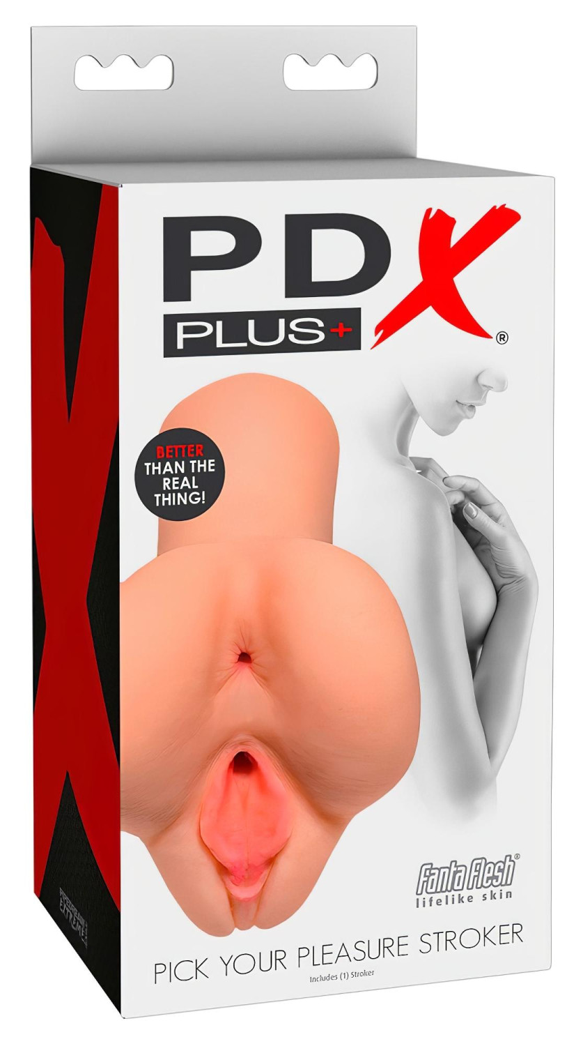 PDX Pick Your Pleasure - 2v1 realistický masturbátor (přírodní)