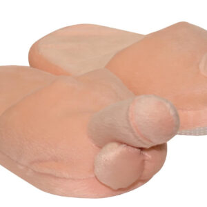 Plyšové pantofle - ve tvaru penisu