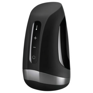 Satisfyer Men Heat Vibration - hřejivý žalud vibrátor (černý)