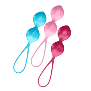 Satisfyer V Balls - duo sada gejšiných kuliček (3 díly)