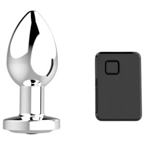 Sunfo - dobíjecí anální vibrátor s rádiem (stříbrný)