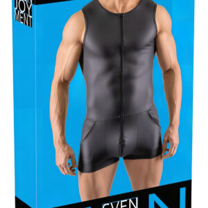 Svenjoyment - bezruký krátký pánský overal (černý) - 2XL