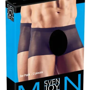 Svenjoyment - průhledná boxerská sada - černá (2 ks) S-L