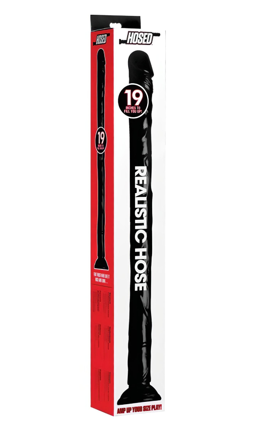 Hosed Anal Snake 19 - přísavný anální dildo (černý)