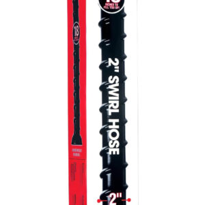 Hosed Swirl Tchick Anal Snake 18 - anální dildo (černé)