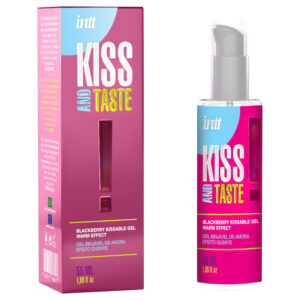 Intt Kiss and Taste - hřejivý lubrikační gel - ostružina (55 ml)