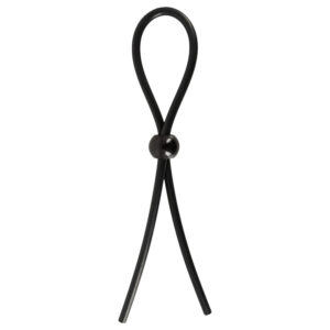 Magic Shiver - nastavitelný kroužek na penis (černý)