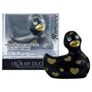 My Duckie Romance 2.0 - vibrační dráždidlo klitorisu (černé-zlaté)