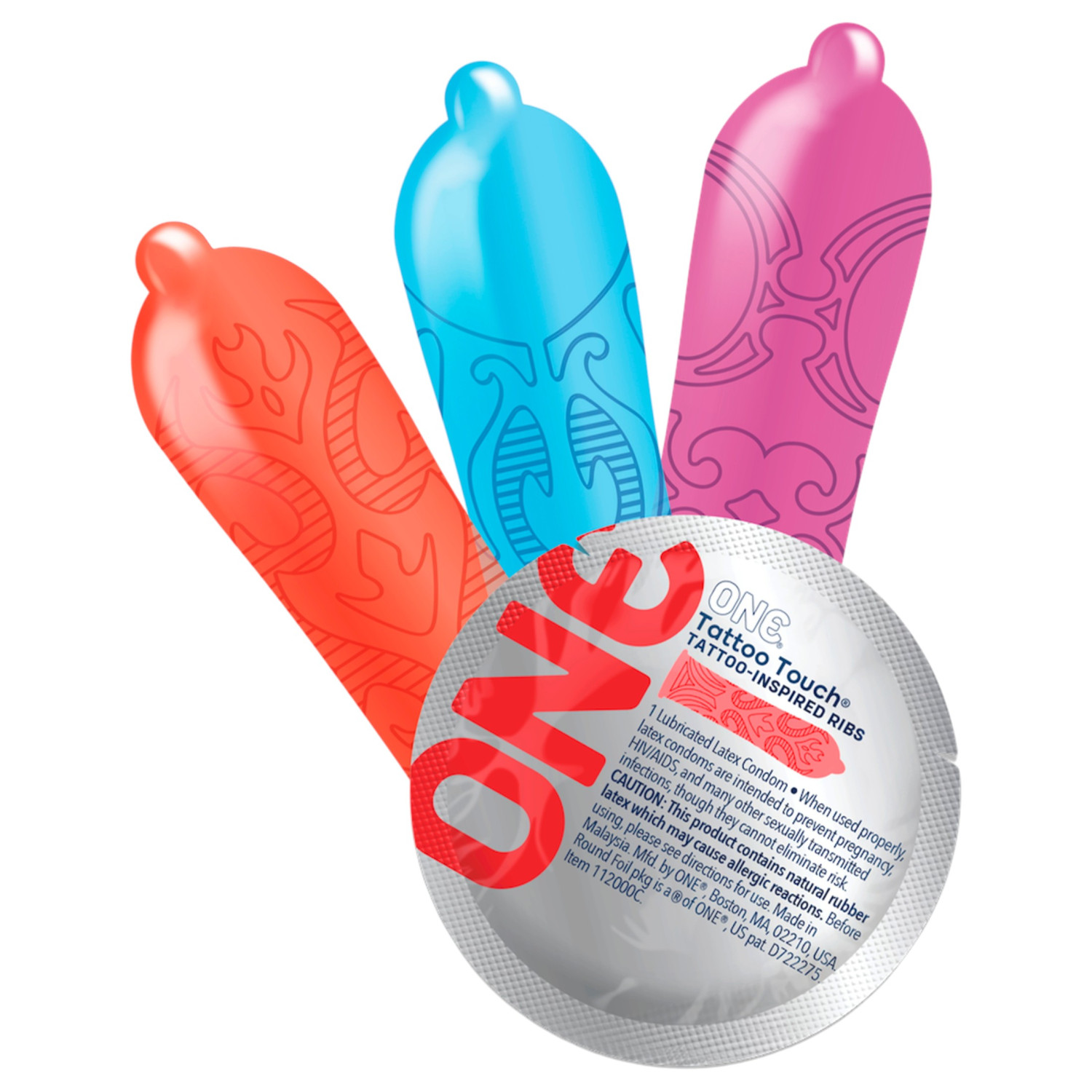 ONE Tattoo Touch - kondomy s tetováním (12 ks)