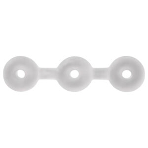 Perfect Fit Triple - sada erekčních kroužků (bílá)