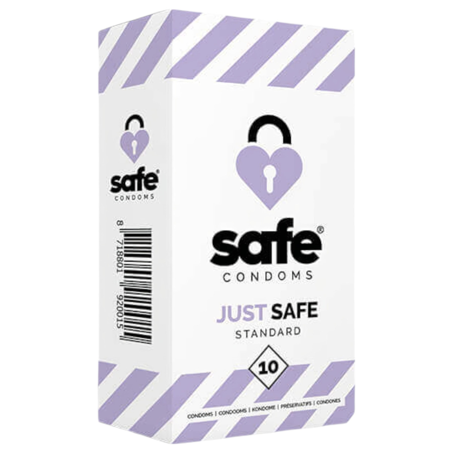 SAFE Just Safe - standardní kondom - vanilka (10ks)