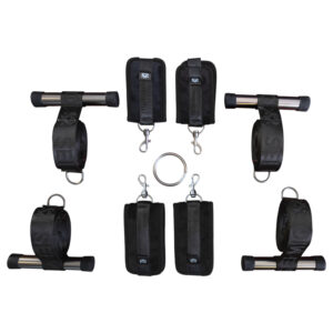 Sei Mio - dveřní upevňovací bondage kříž (černý)