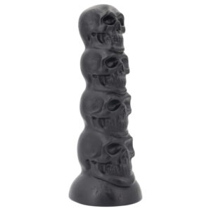 Toppedmonster - lebka dildo - 22 cm (černá)