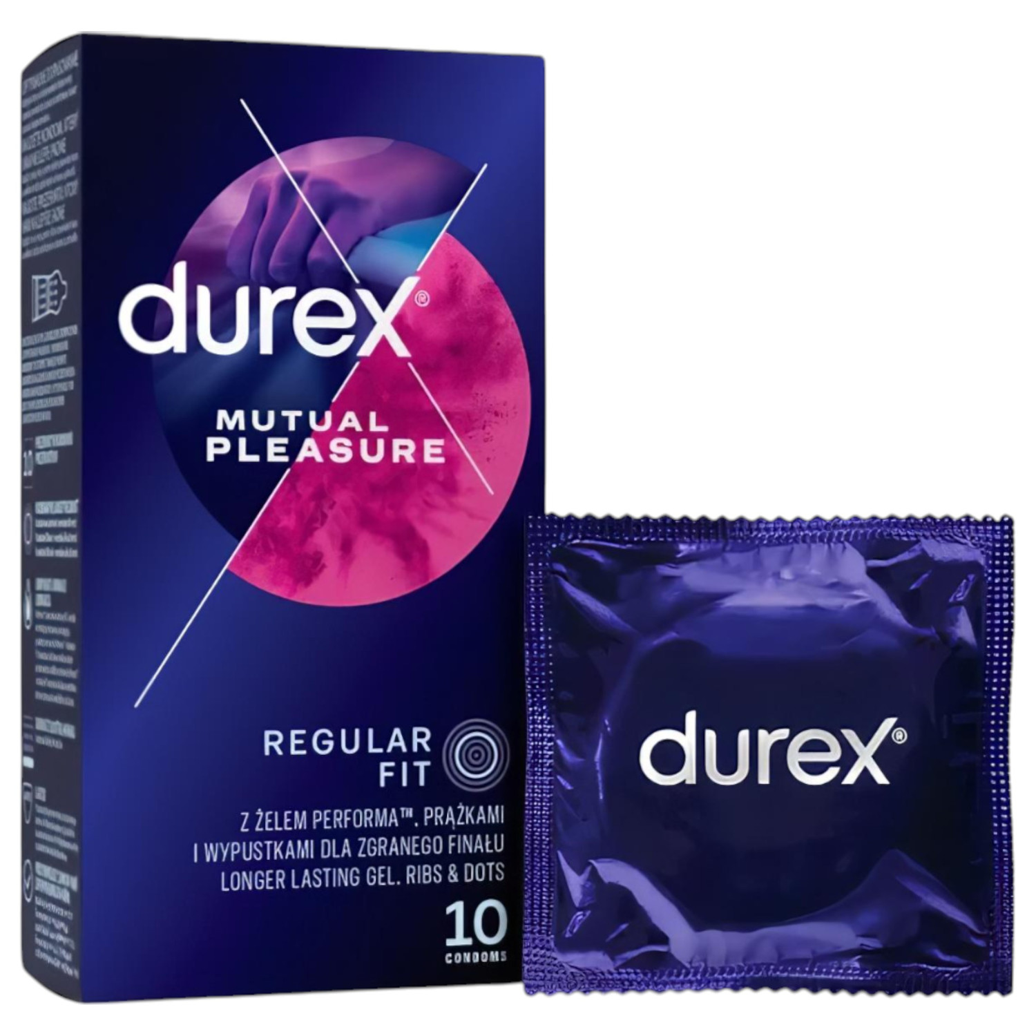 Durex Mutual Pleasure - kondomy pro delší potěšení (10 ks)