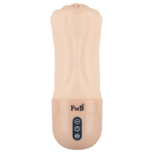 FWB - realistická vibrační a sací vagína (přírodní)