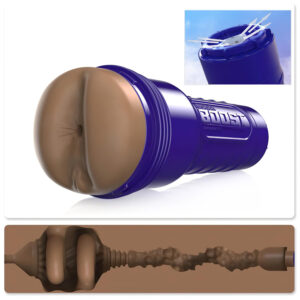 Fleshlight Boost Blast - realistický zadeček masturbátor (hnědý)