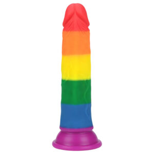 Lovetoy Prider - realistické dildo - 19cm (duhové)
