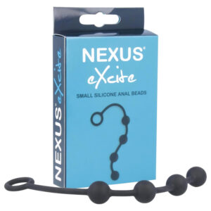 Nexus Excite - 4 perličkový anální dildo - černý (malý)