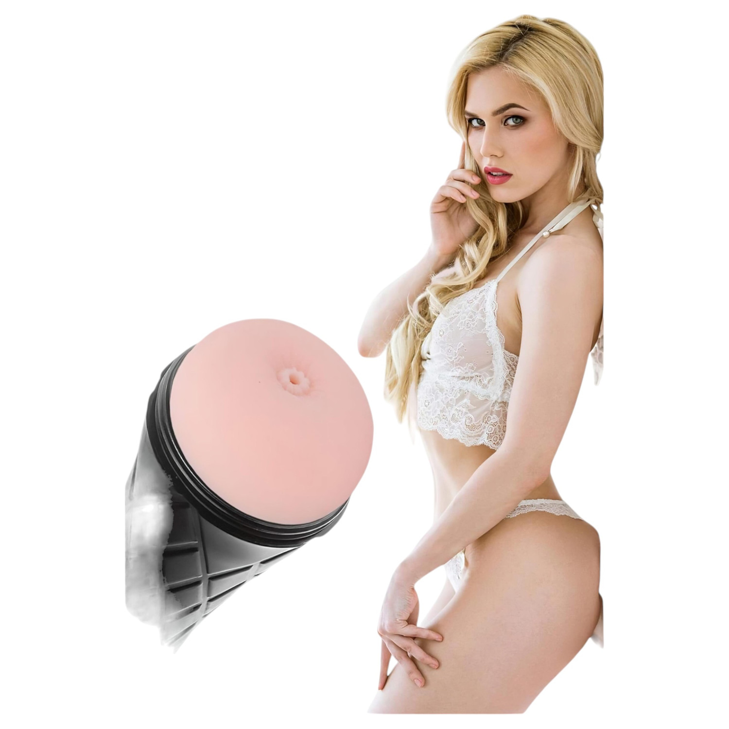 The Girl Next Door Jamie - realistická umělá hýždě v pouzdře (přírodní)