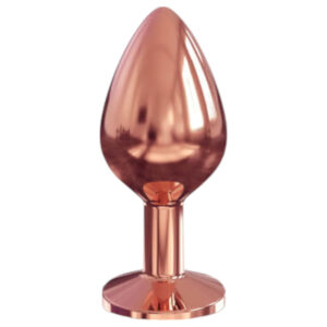 Dorcel Diamond Plug M - hliníkový anální kolík (rosegold)