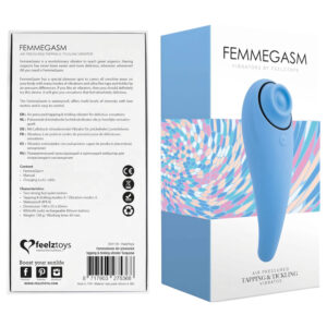 FEELZTOYS Femmegasm - dobíjecí 2v1 klitoris vibrátor (modrý)
