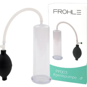 Lékařská vakuová pumpa na penis - průhledná