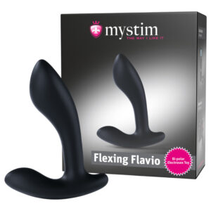 Mystim Flexing Flavio - elektro prostatický vibrátor (černý)
