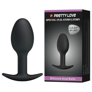 Pretty Love - anální dildo (černé)