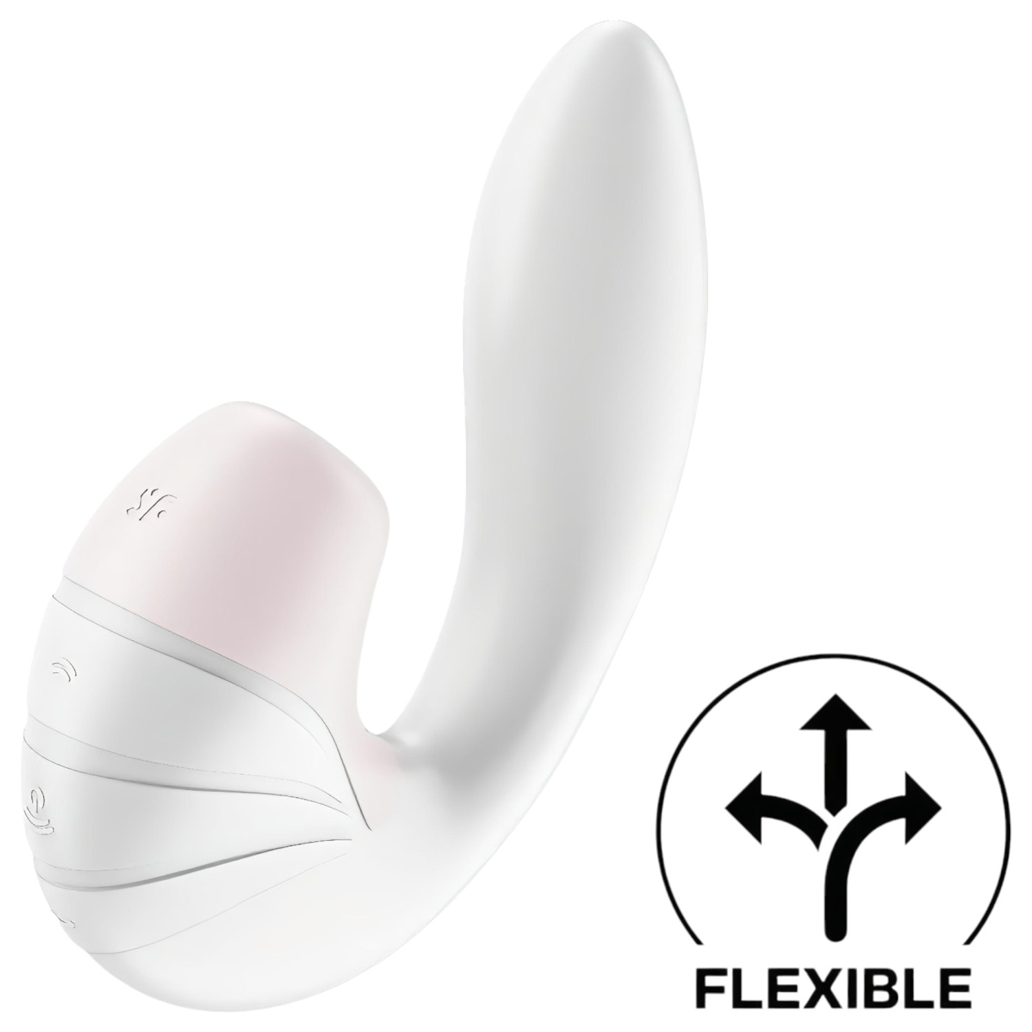 Satisfyer Supernova - nabíjecí 2v1 vibrátor s tlak. vlnami (bílý)