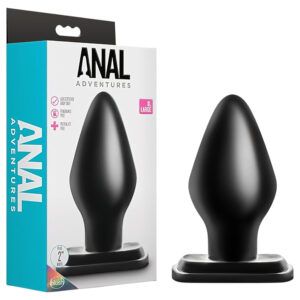 Anal Adventures XL - extra velký anální kolík (černý)