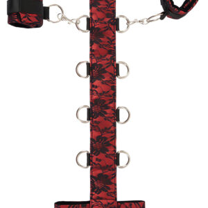 Bad Kitty - Asijská pouta na krk set (červená-černá)