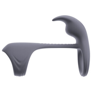 Beau Coeur Vylor - erekční a perličkový kroužek s dráždidlem (šedý)