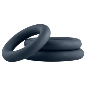 Boners - sada penisových kroužků - 3 ks (šedé)