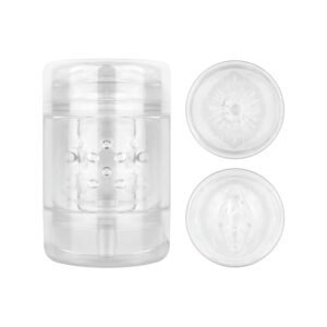 FPPR. - oboustranný masturbátor - vagína & anus (průhledný)