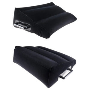 Fetish Fantasy - Nafukovací sex polštář s držadly (černý)