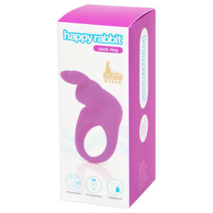 Happyrabbit Cock - akumulátorový vibrační kroužek na penis (fialový)