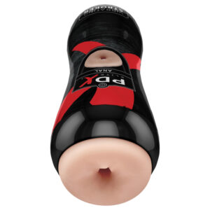 PDX Elite - vibrační zadečkový masturbátor (přírodní)