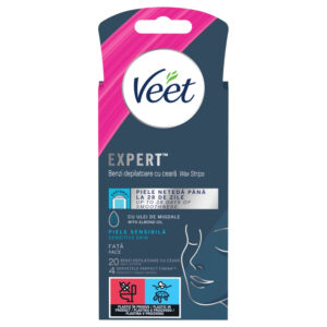 Veet Expert - pásky pro depilaci připravené k použití - citlivá pokožka (20ks)