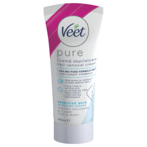Veet Pure - depilační krém na nohy a tělo - pro citlivou pokožku (200ml)