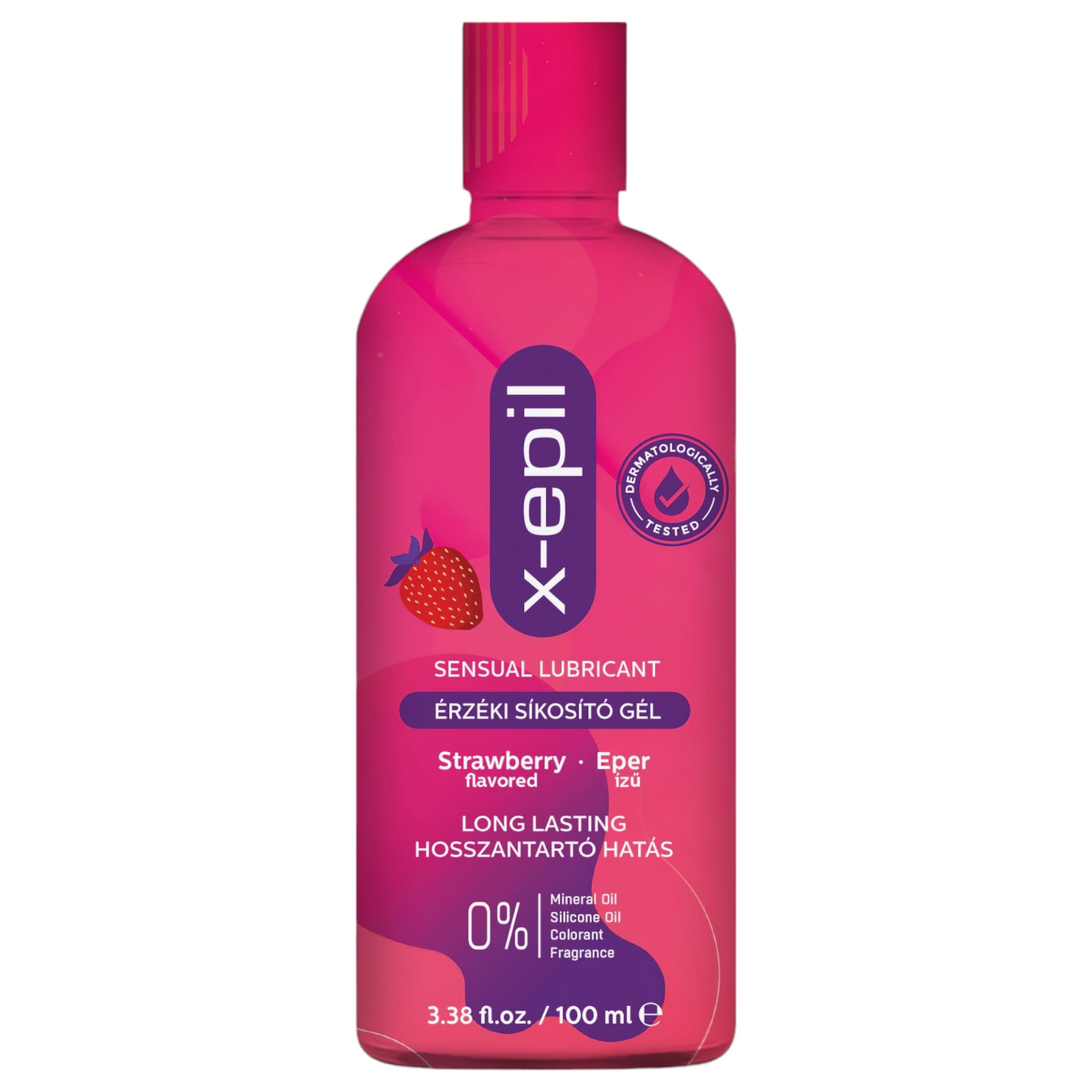 X-Epil - smyslný jahodový lubrikační gel (100ml)