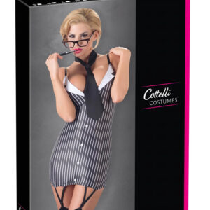 Cottelli - kostým sekretářky - proužkovaný design - M
