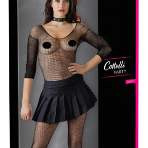 Cottelli - mini sukně s plisováním - černá - L